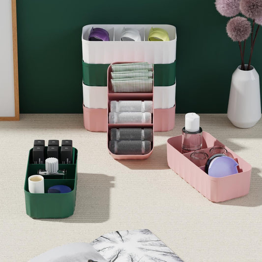 Drawer Organizer Boxes for Neatly Storing Clothes and Everyday Essentials.