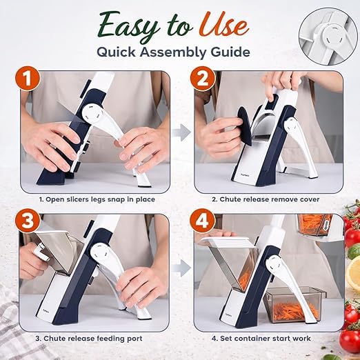 Compact Kitchen Vegetable Chopper for Fast and Easy Food Preparation