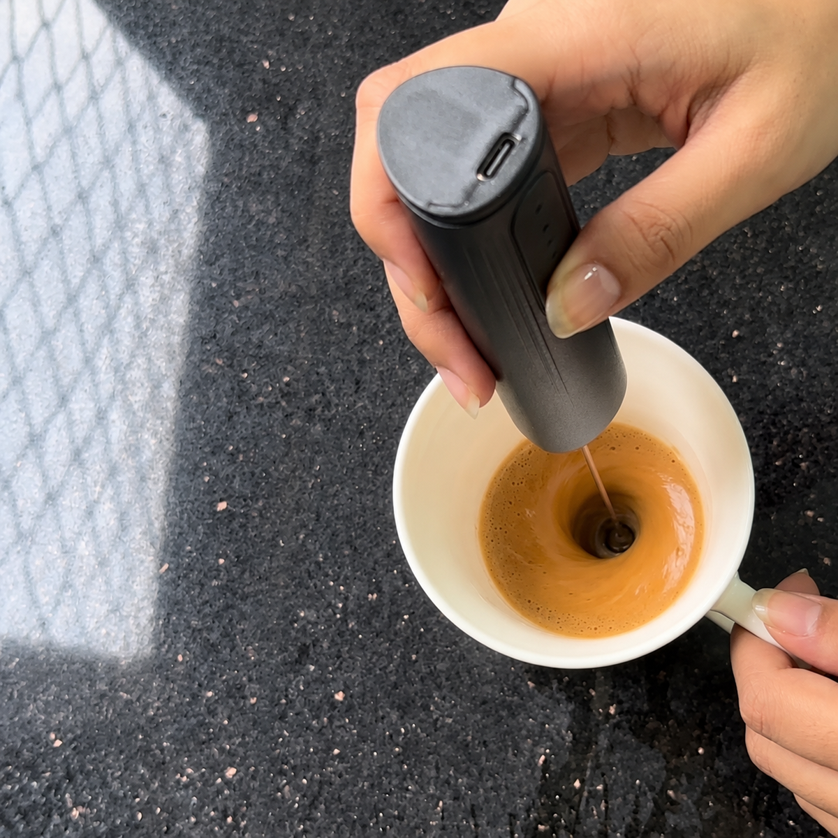 Electric Milk & Coffee Frother – Rechargeable Handheld