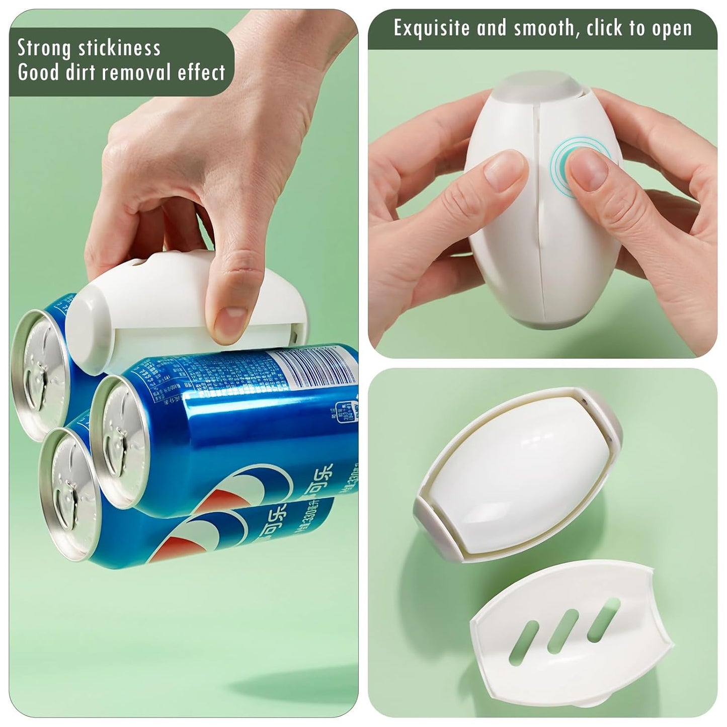 Washable Gel Lint Roller for easy use.
